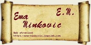 Ema Minković vizit kartica